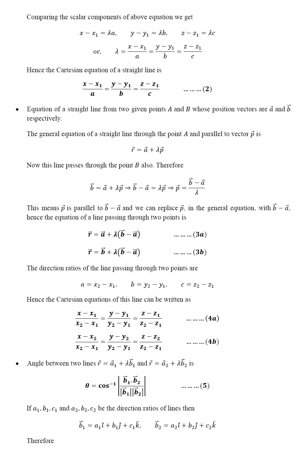 CBSE 3-D Coordinate Geometry: Summary of 3D Coordinate Geometry CBSE based