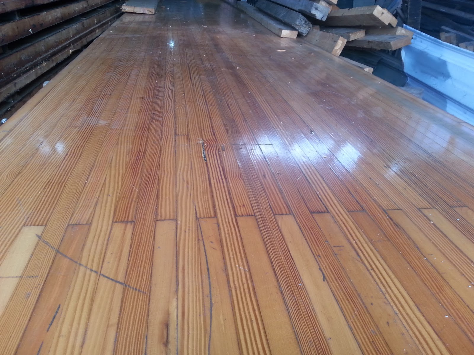 833+ Imported Used Bowling Alley Floor Board Solid Pine Wood