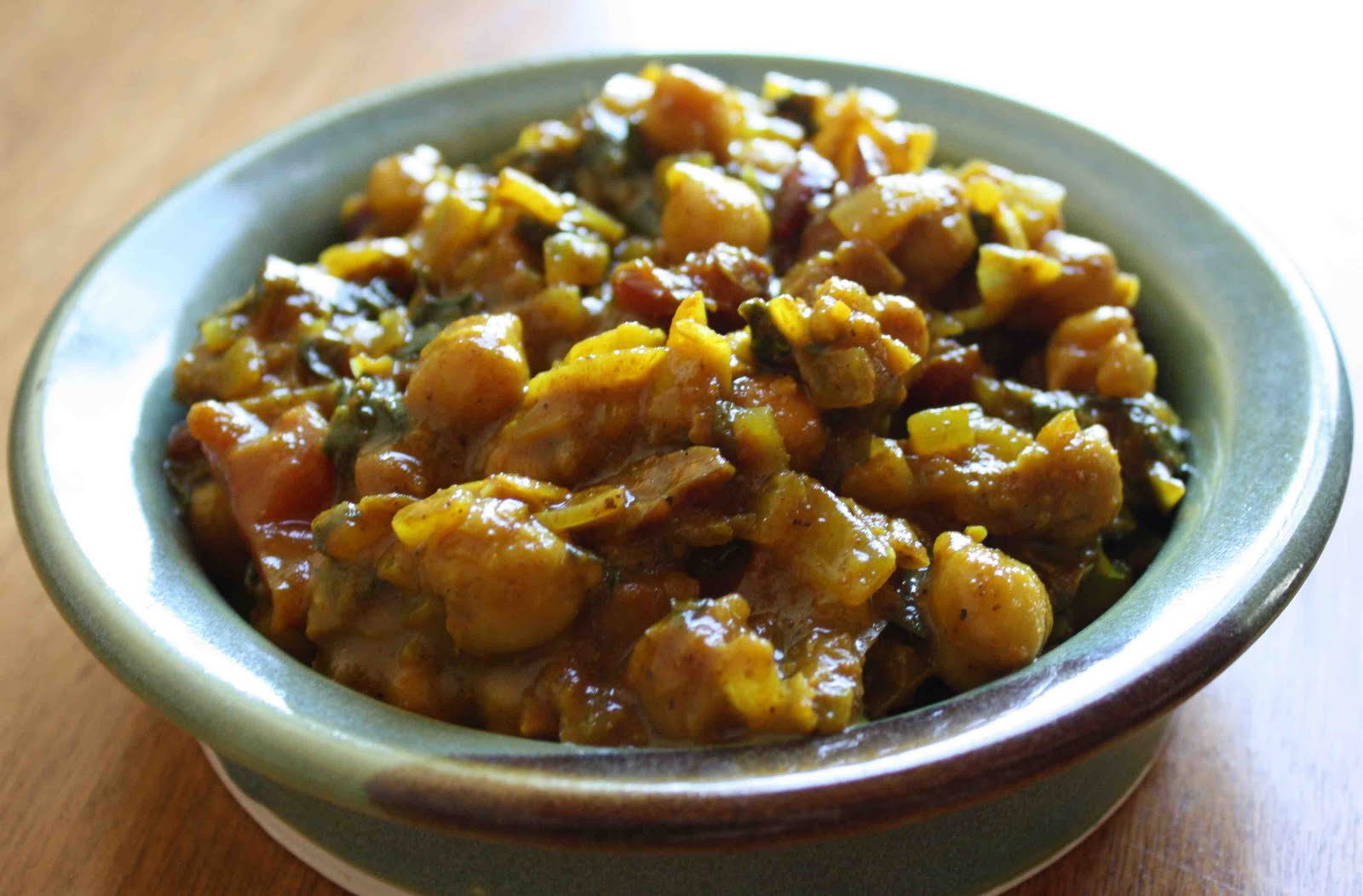 Garbanzo Bean (Chickpea) and Spinach Curry
