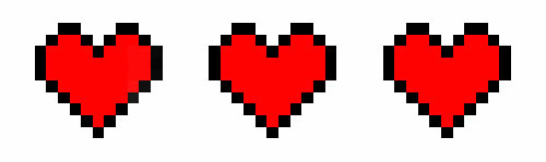 Resultado de imagem para gif de coração pixel pequeno