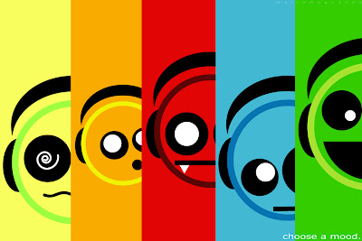 Colorful Emoticon Mood Wallpaper