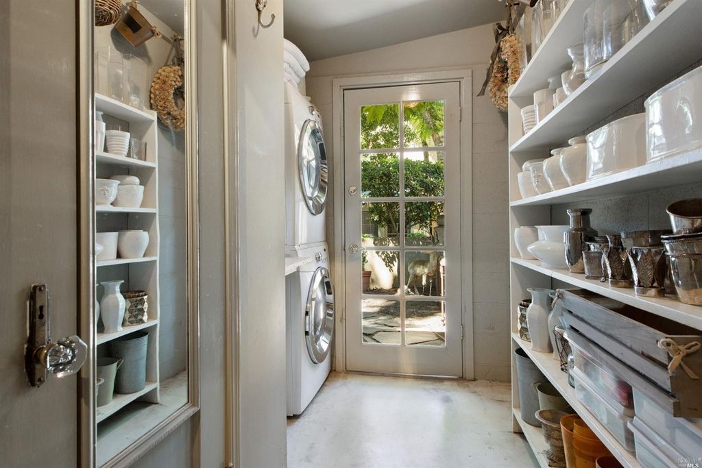 Ivy covered California home of Myra Hoefer with lush gardens and French inspired interiors