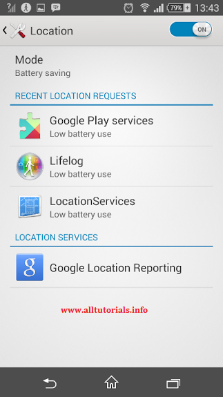 Setting Location di android untuk penghematan baterai