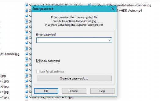 Cara Membuka File RAR Yang Terkunci Karena Ada Password