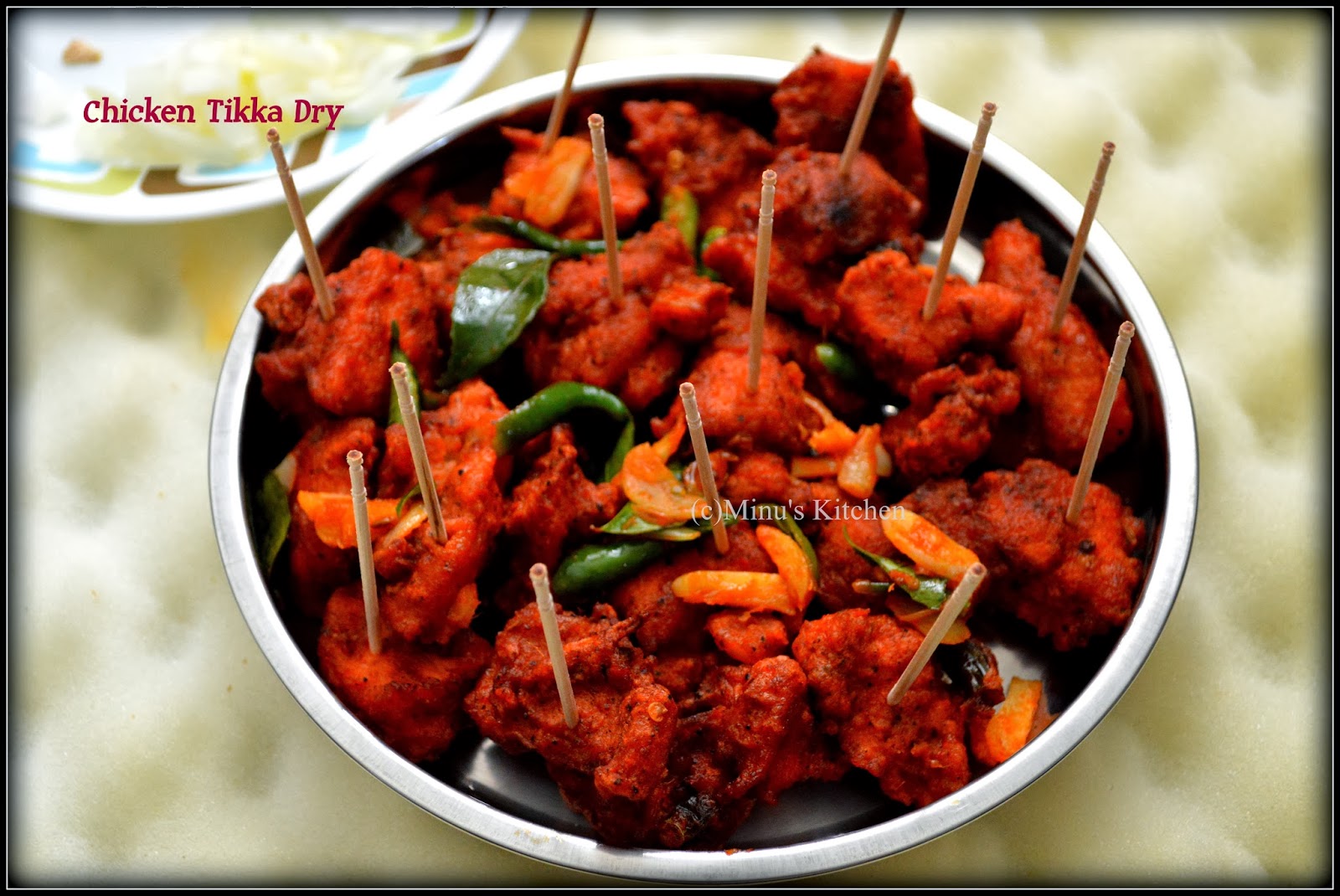 Chicken Tikka Dry Minu's Kitchen