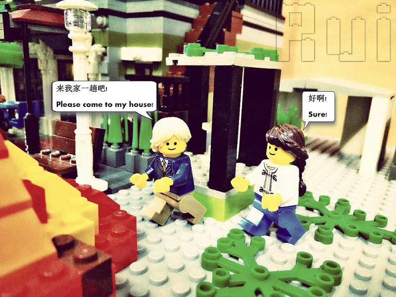 Lego Obstacle - Invitation to his place