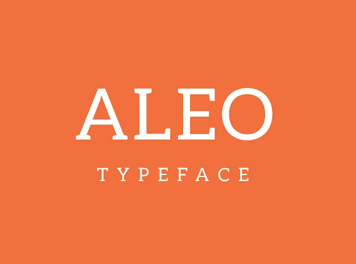Aleo Slab typeface - Free Font Download