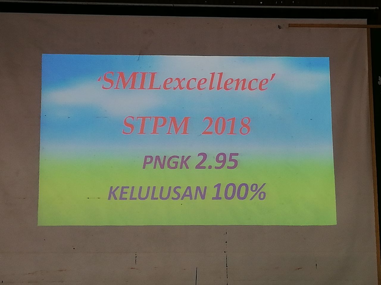 MAJLIS PENGUMUMAN DAN PENYAMPAIAN SLIP KEPUTUSAN SPM 2018 SMK MUNSHI