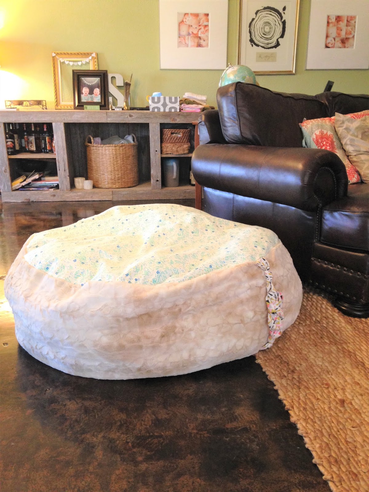 House Homemade Ginormous Floor Cushion DIY