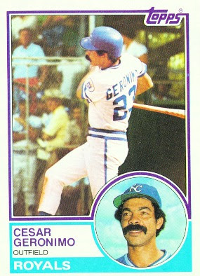 1983 Topps Blog: #194 Cesar Geronimo - Kansas City Royals