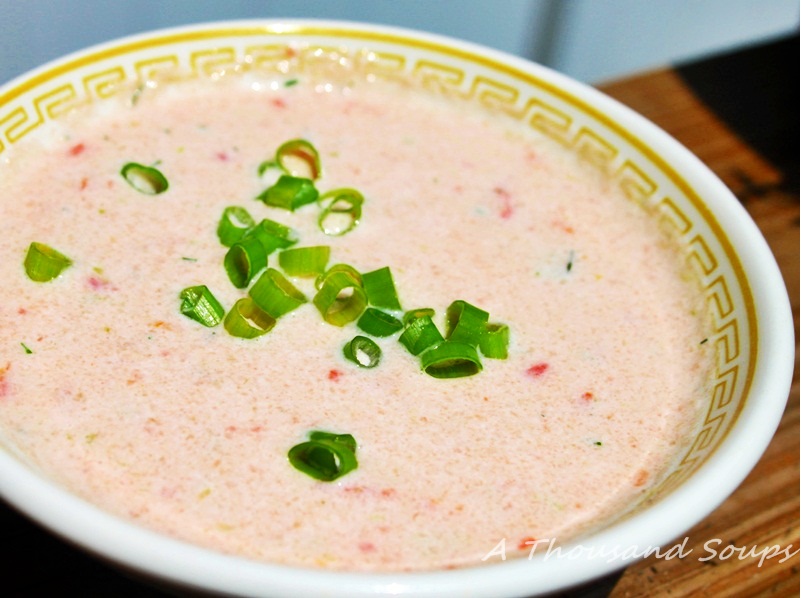 A Thousand Soups Cool and Creamy Cucumber and Tomato Soup