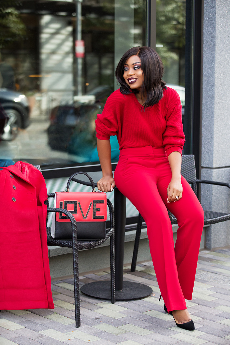 red on red trend, monochromatic look, www.jadore-fashion.com