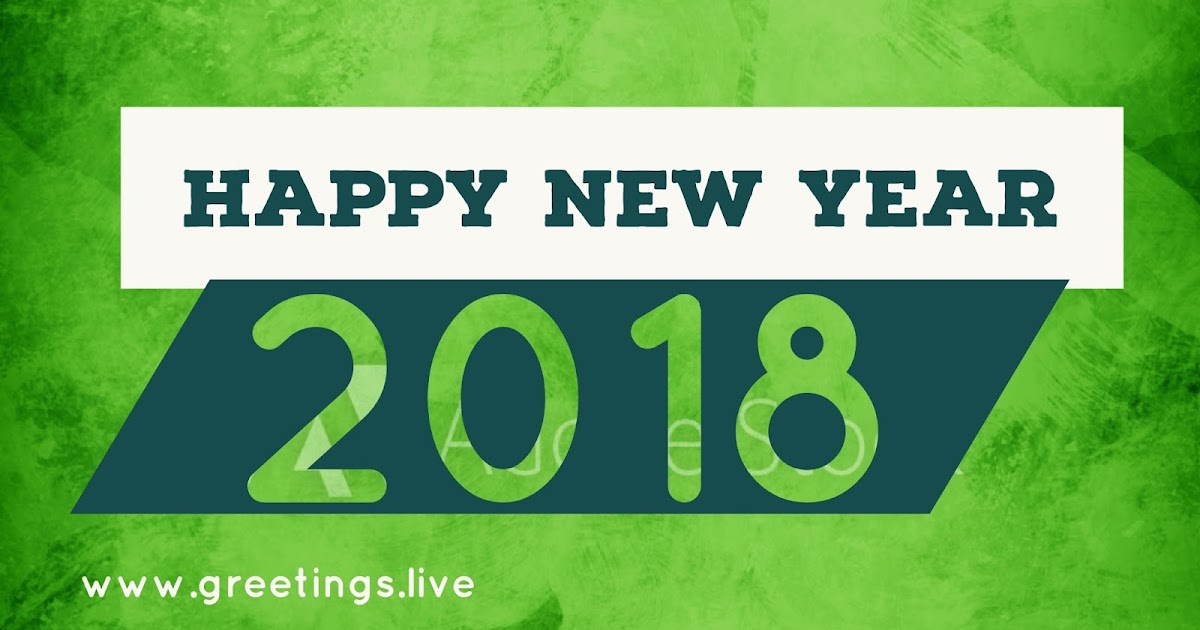 Greetings.Live*Free Daily Greetings Pictures Festival GIF Images: New Year wishes in Green color