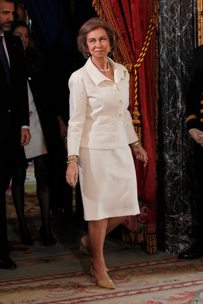 King Juan Carlos, Queen Sofia, Crown Prince Felipe and Crown Princess Letizia of Spain