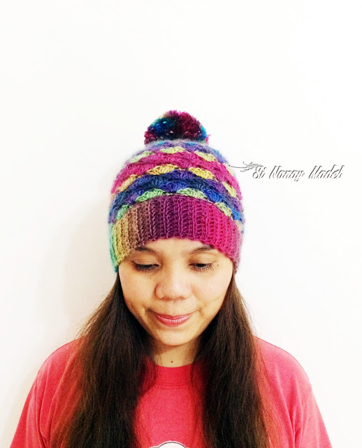 Si Nanay Madel: Shell Stitch Pompom Hat