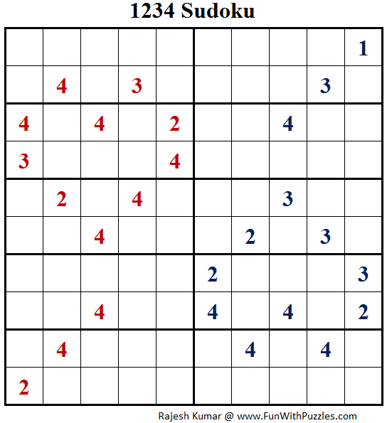 1234 Sudoku (Fun With Sudoku #134)