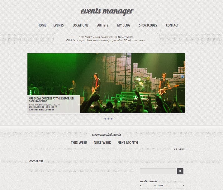 Eventful - Events Manager WordPress Theme