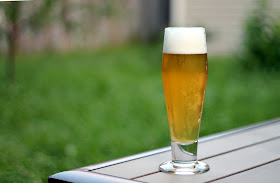 A glass of my second batch of Reality Czeck Inspired Pilsner.