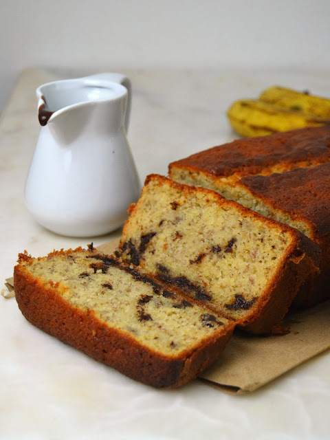 Bizcocho De Plátano Y Chocolate