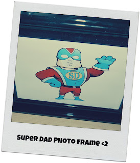 Father's Day, photo frame, Super Dad