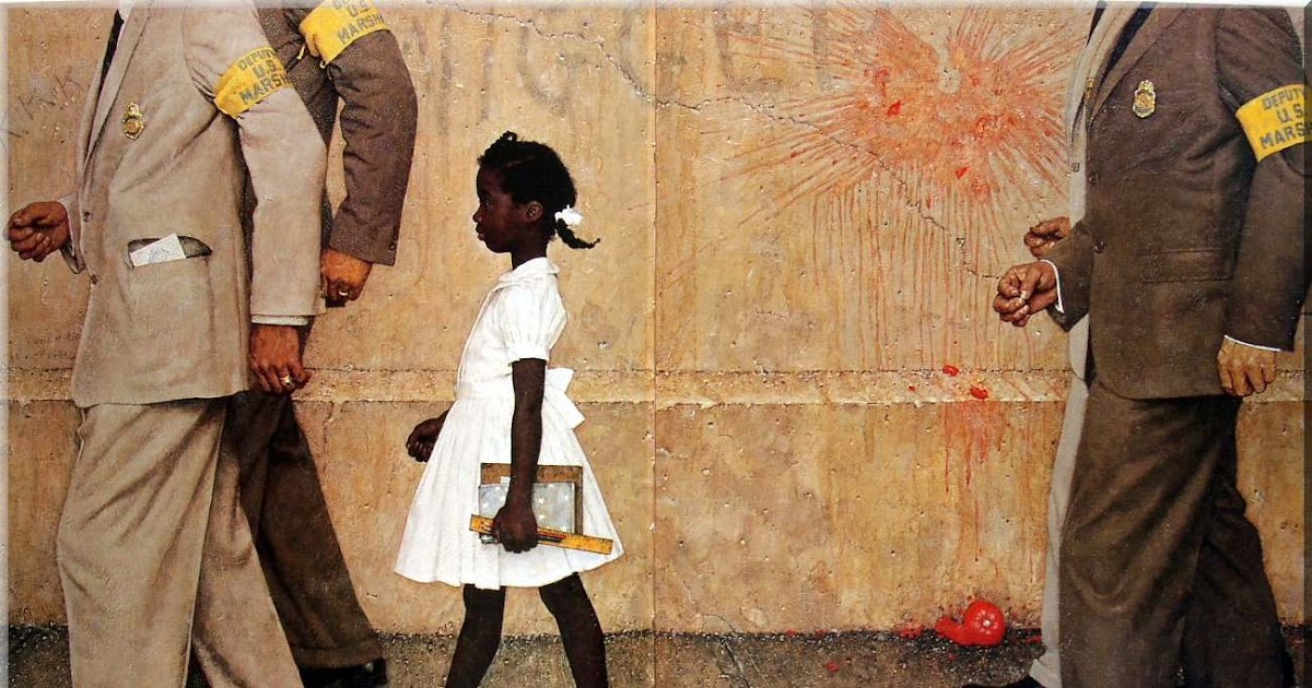 Englishatfirstsight The Problem We All Live With_Norman ROCKWELL