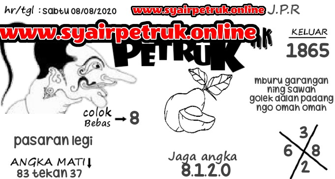 Prediksi Syair Hk 8 Agustus 2020 Hari Ini Pangkalantoto