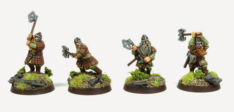 Lord of The Rings Strategy Battle Game - Dwarrf Warriors with Two-handed Axes