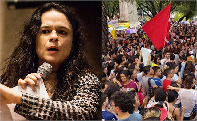 Manifestações usam "factoide com o fim de derrubar Bolsonaro", diz Janaína Paschoal