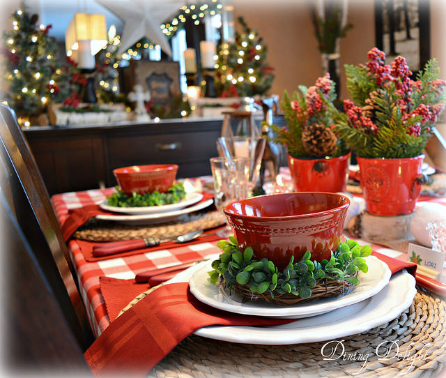 Dining Delight-Christmas Table Setting-Treasure Hunt Thursday- From My Front Porch To Yours