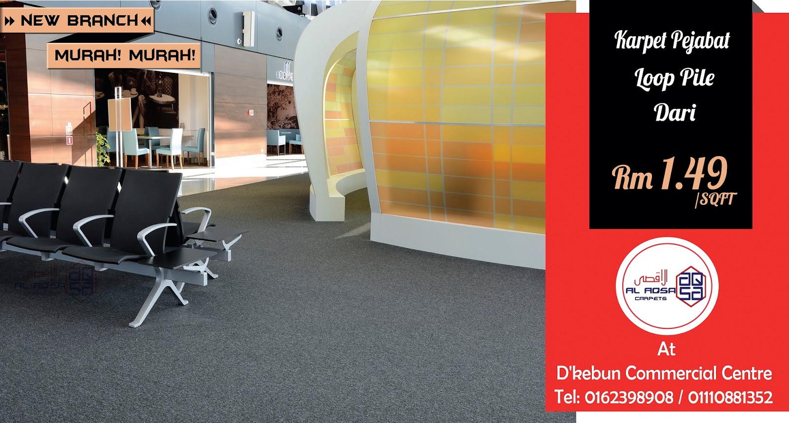 KEDAI KARPET MURAH / CHEAP OFFICE CARPET SHOP MALAYSIA PEMBEKAL KARPET