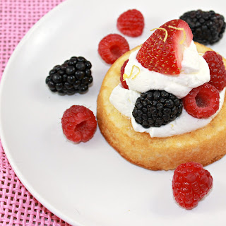 Berries and Cream in Vanilla Dessert Cups