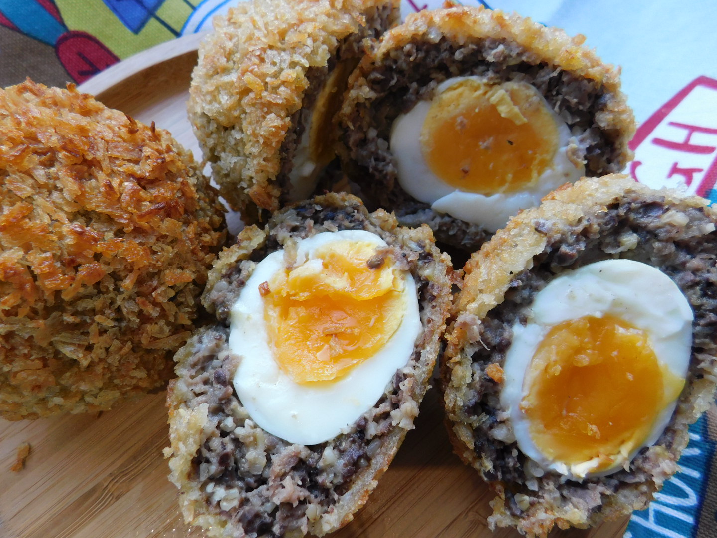 Haggis and Beef Scotch Eggs Foodie Quine Edible Scottish Adventures