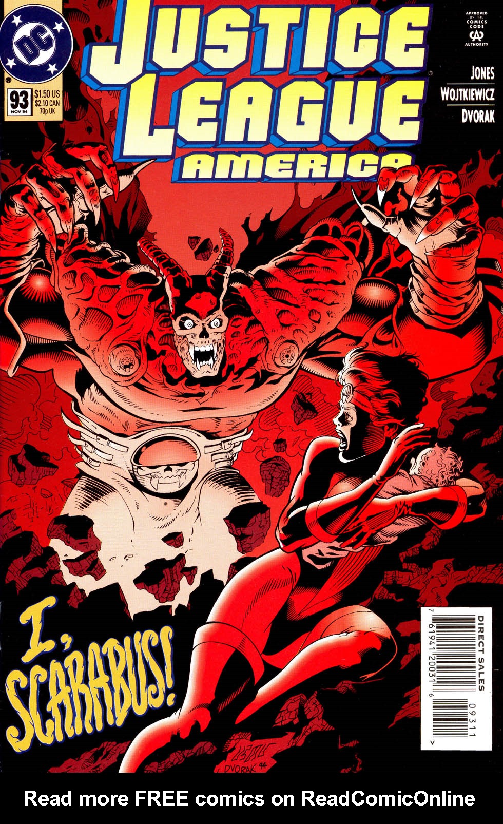 Read online Justice League America comic -  Issue #93 - 1