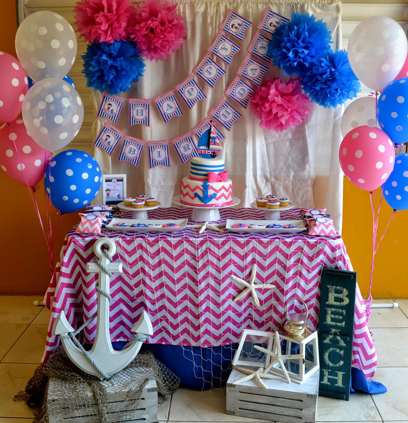 Partylicious Events PR Nautical  Girl Birthday  