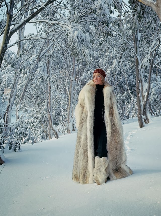 Снежная шуба будто. Оделась елка в снежную шубу. Veruschka by Franco Rubartelli.
