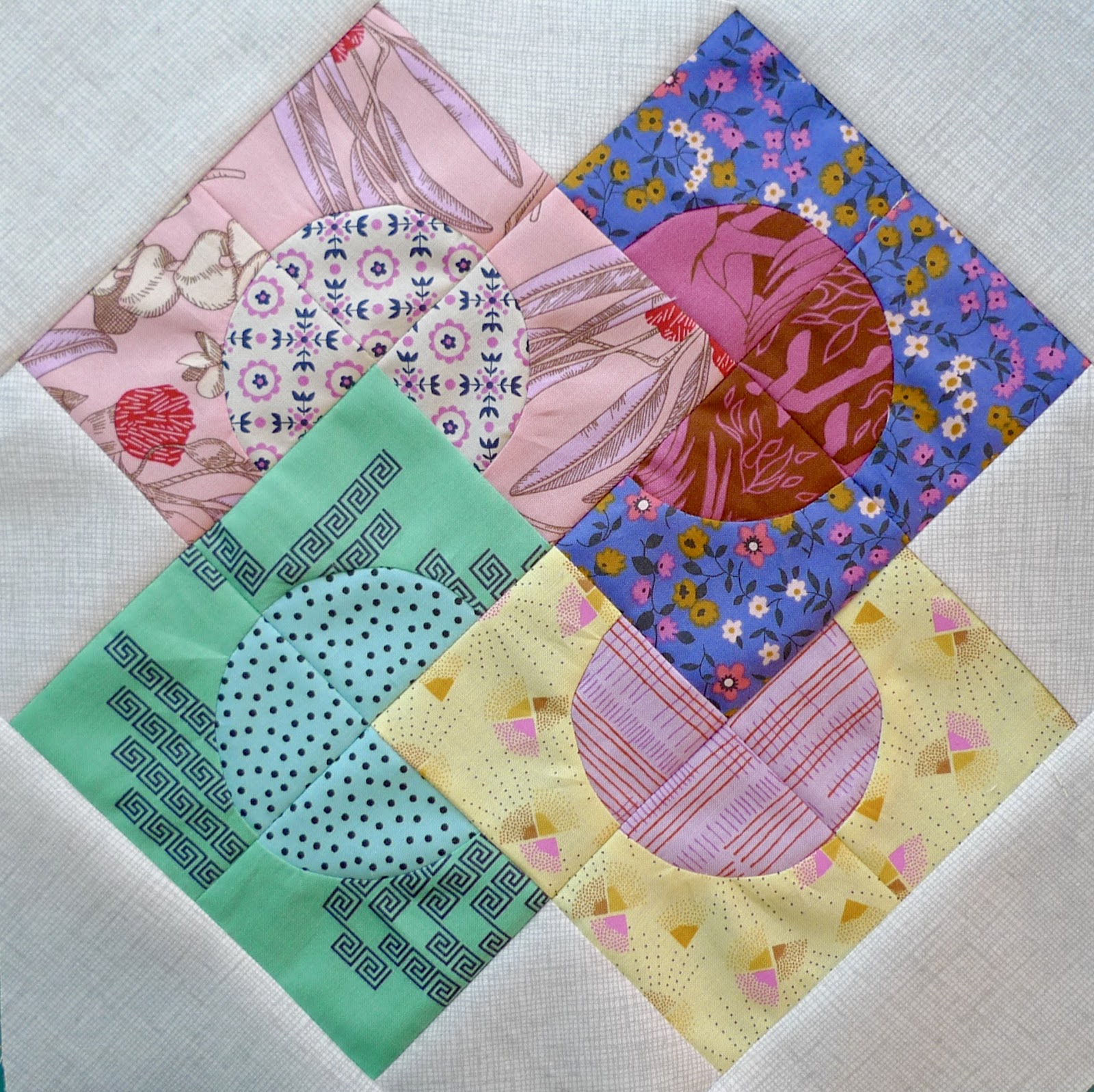 Sew Some Sunshine Delilah Quilt Block 1