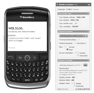 blogger mobile on blackberry