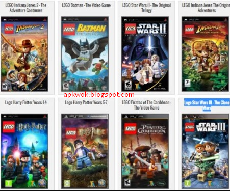 Download Game Lego PSP PPSSPP ISO CSO All Series Terbaik ...