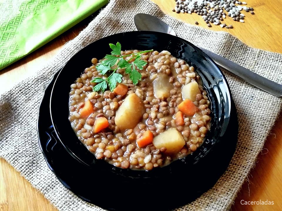 Lentejas con arroz Caceroladas
