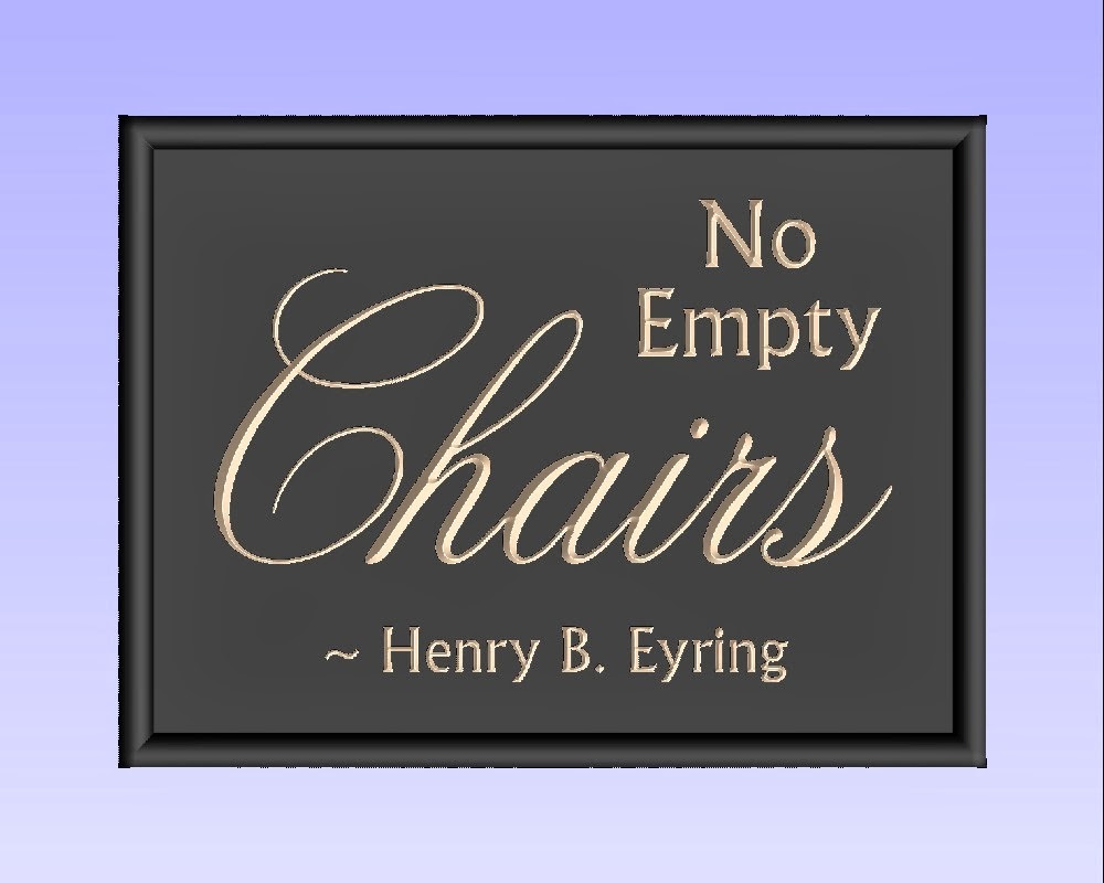 Tate's Mission in Chile no empty chairs...