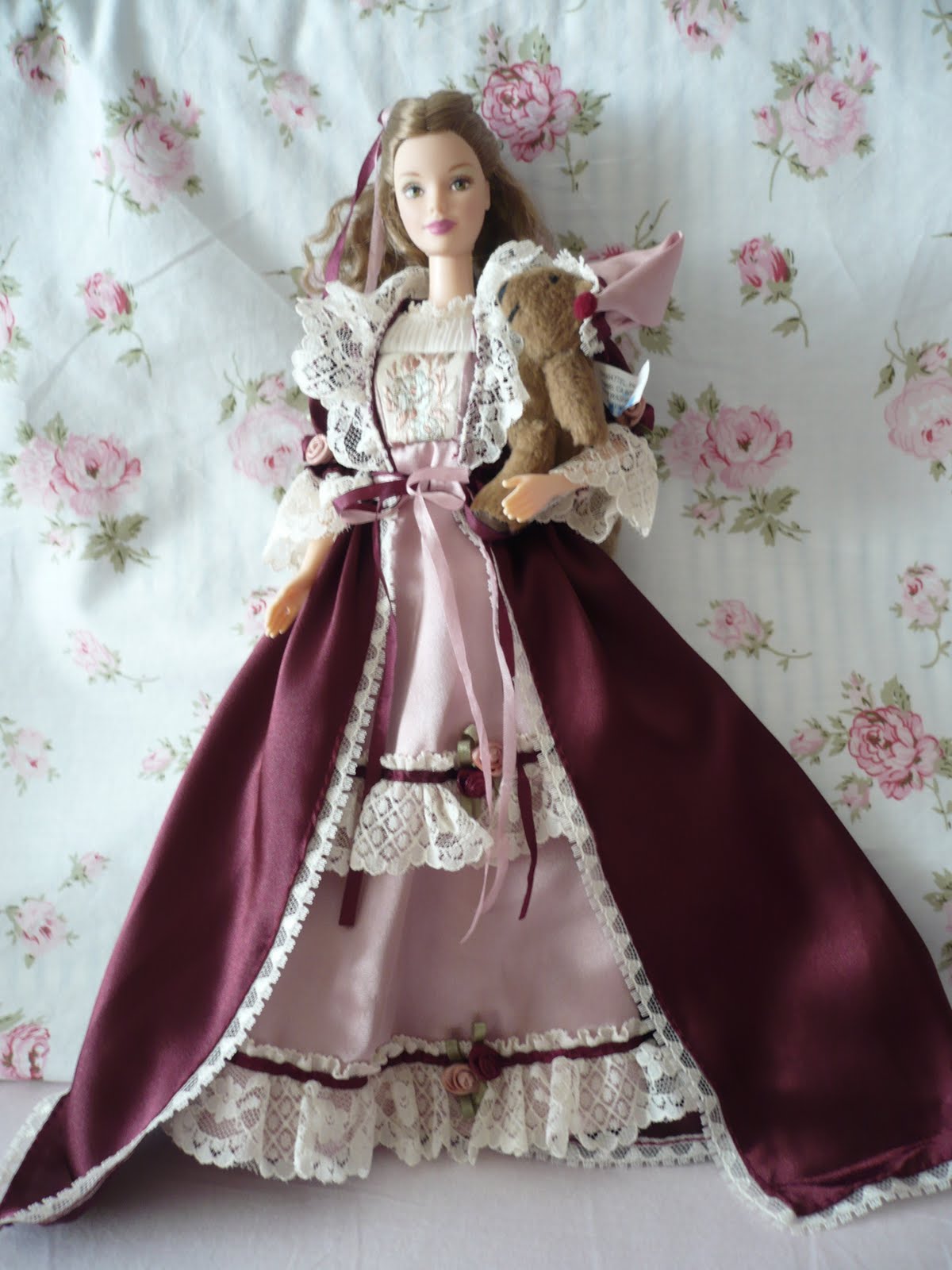 Victorian Barbie with Cedric Bear