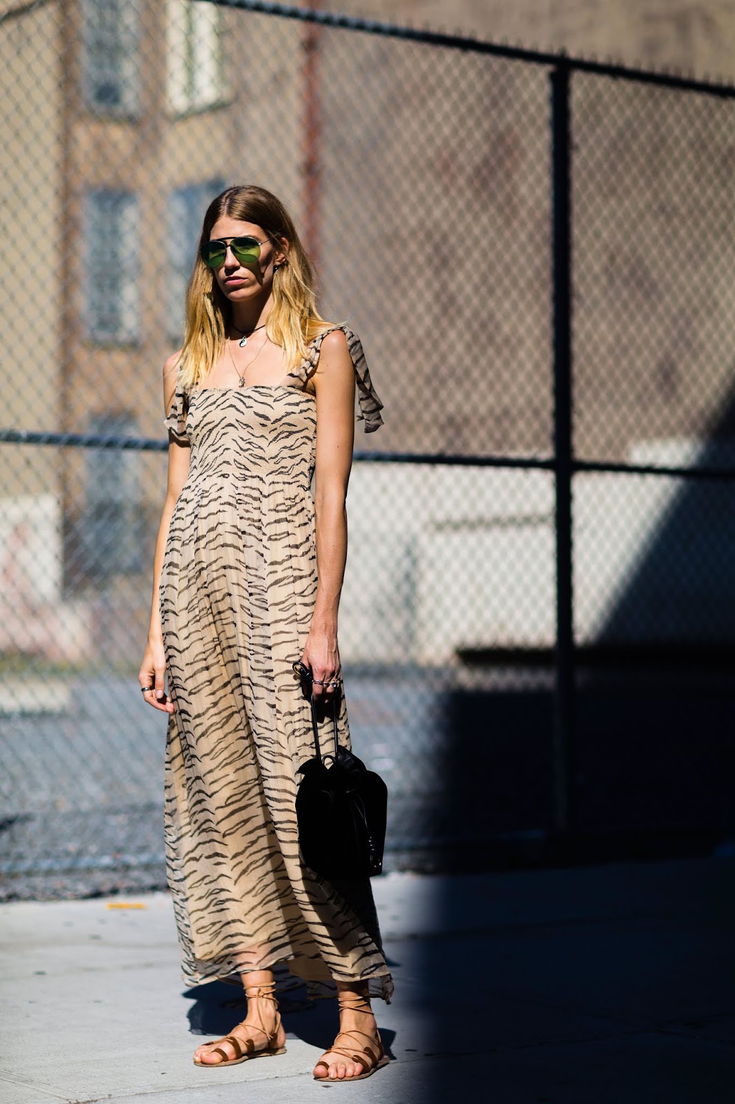 How a Top Street Style Star Wears Animal Print for Summer