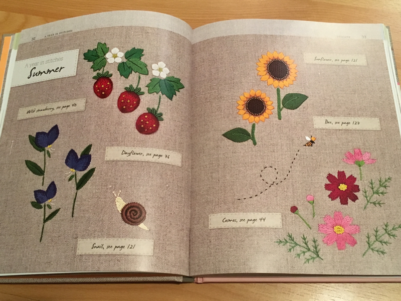 The Hand Stitched Flower Garden, a book review by Michelle for Feeling Stitchy