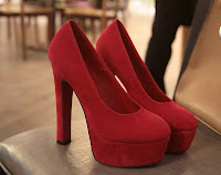 Must Have Item! BEST SELLER (Basic Suede Pump with Thick Heel)