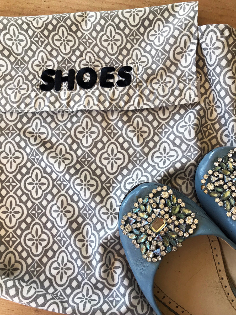 Creating with Joy DIY Travel Shoe Bag in 5 Minutes