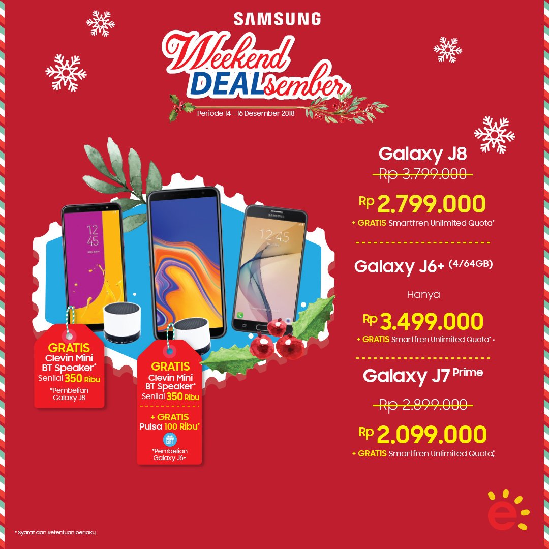 Erafone - Promo Samsung Weekend Dealsember (s.d 16 Des 2018) Erafone - Promo Samsung Weekend Dealsember (s.d 16 Des 2018)
