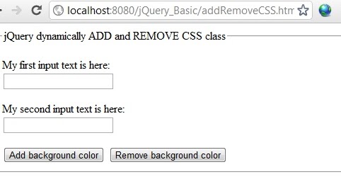 Programmers Sample Guide Jquery Add Or Remove Class Dynamically On Button Click