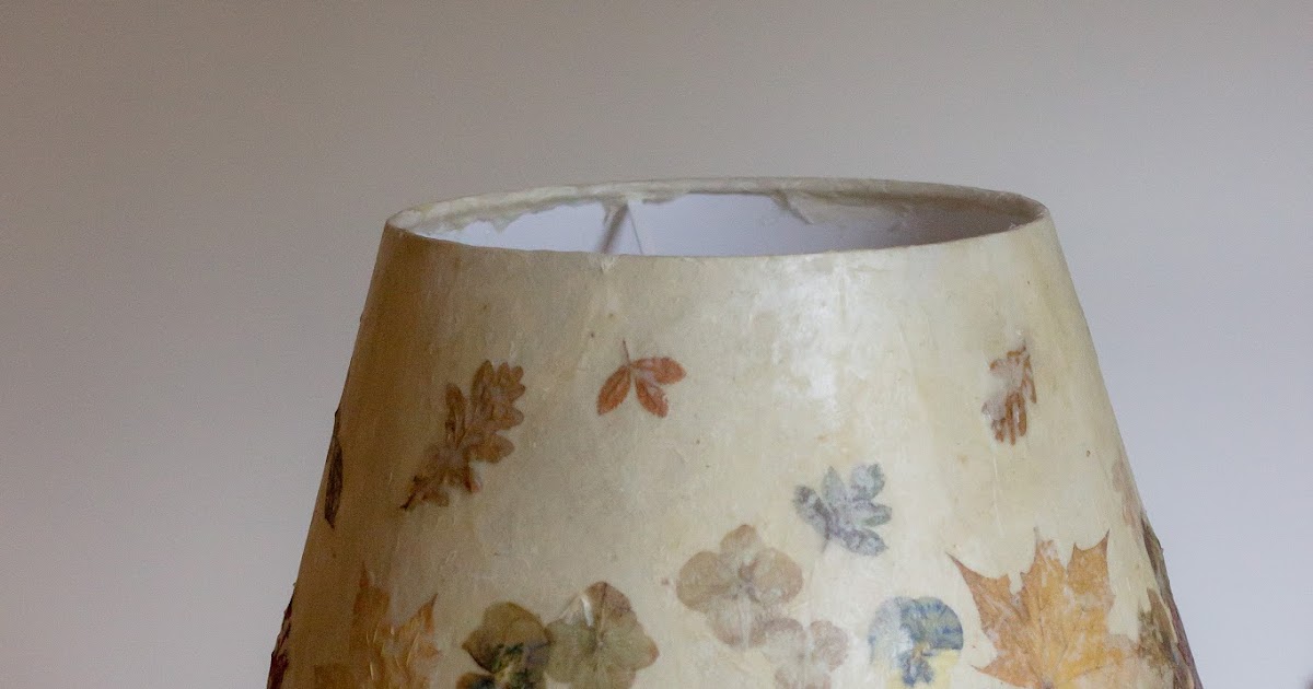 74 DECOUPAGE LAMPSHADE WITH TISSUE PAPER