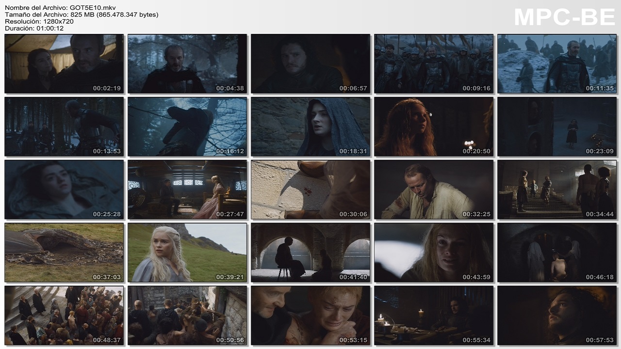 Games Of Thrones S5 (10/10) 720p Latino