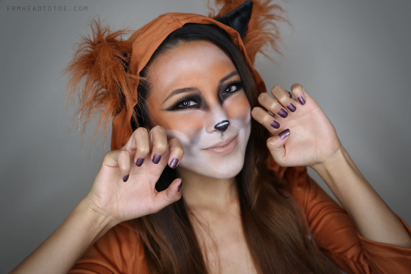 fox animal makeup tutorial Red fox